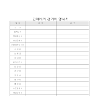 판매비와 관리비 명세서 판매비와 관리비 명세서